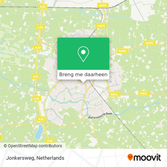 Jonkersweg kaart