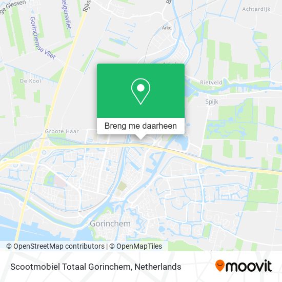 Scootmobiel Totaal Gorinchem kaart