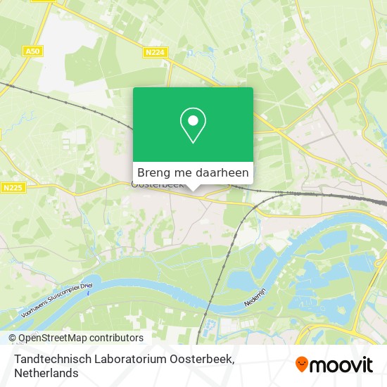 Tandtechnisch Laboratorium Oosterbeek kaart