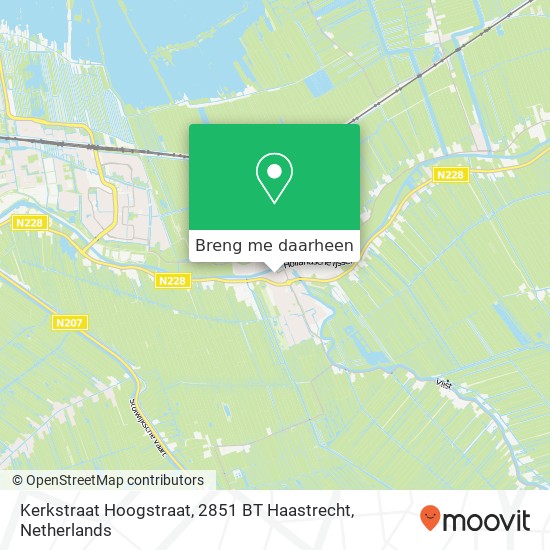 Kerkstraat Hoogstraat, 2851 BT Haastrecht kaart