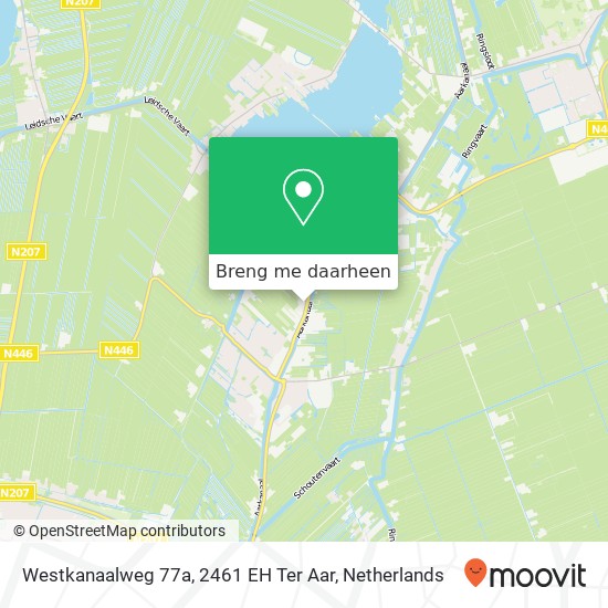 Westkanaalweg 77a, 2461 EH Ter Aar kaart