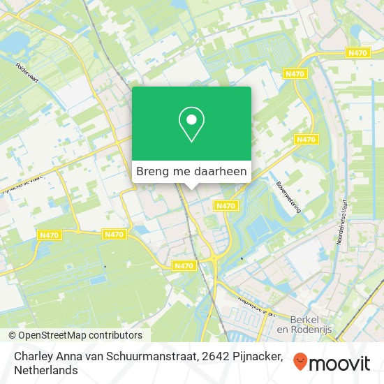 Charley Anna van Schuurmanstraat, 2642 Pijnacker kaart