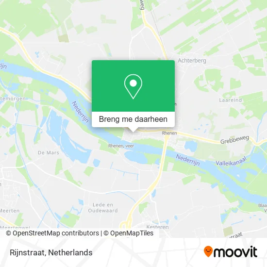 Rijnstraat kaart