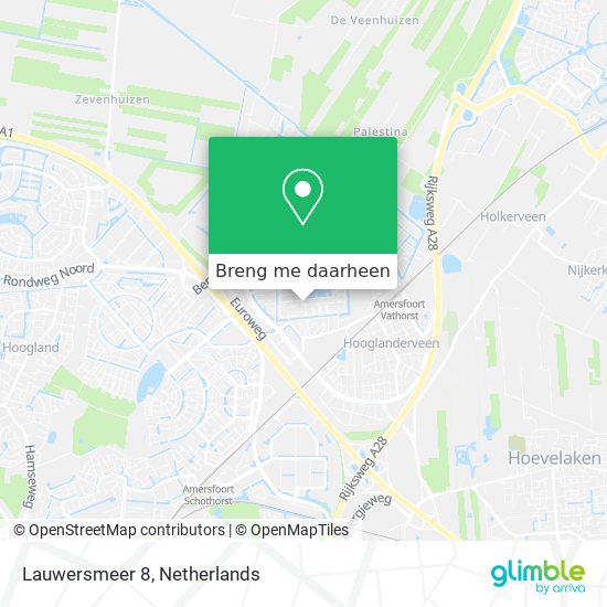 Lauwersmeer 8 kaart