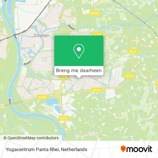 Yogacentrum Panta Rhei kaart