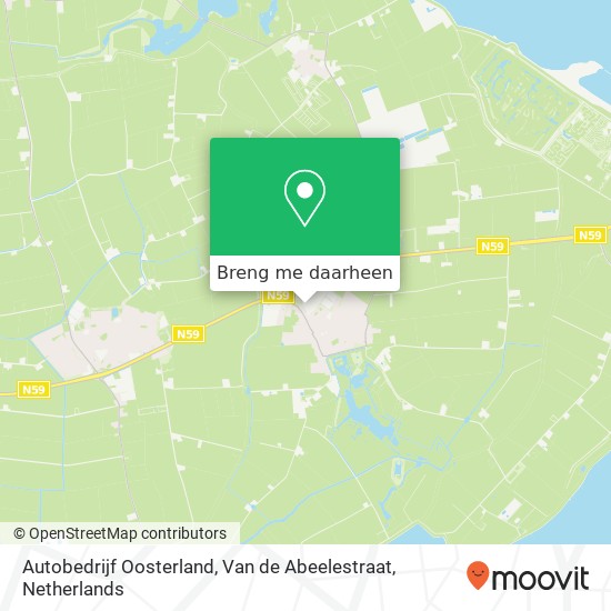 Autobedrijf Oosterland, Van de Abeelestraat kaart