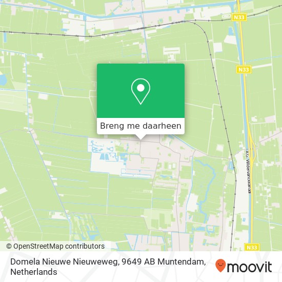 Domela Nieuwe Nieuweweg, 9649 AB Muntendam kaart