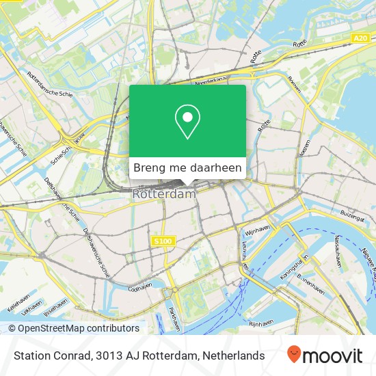 Station Conrad, 3013 AJ Rotterdam kaart