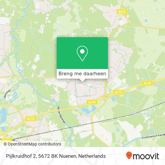 Pijlkruidhof 2, 5672 BK Nuenen kaart