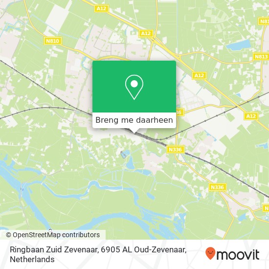 Ringbaan Zuid Zevenaar, 6905 AL Oud-Zevenaar kaart