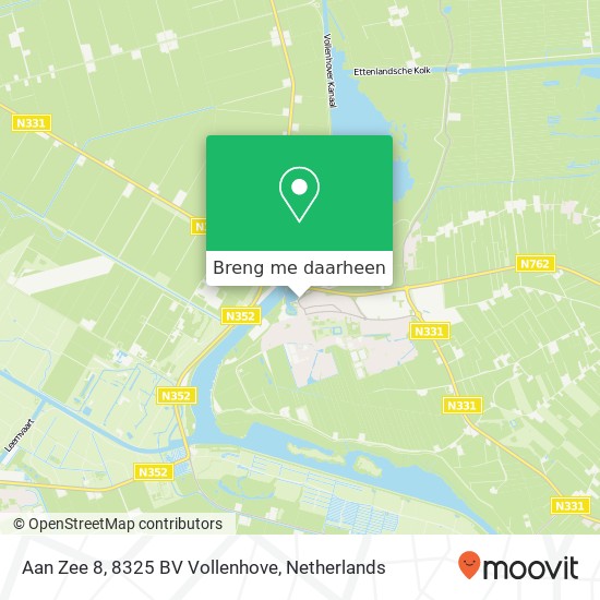 Aan Zee 8, 8325 BV Vollenhove kaart