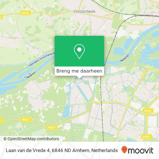 Laan van de Vrede 4, 6846 ND Arnhem kaart