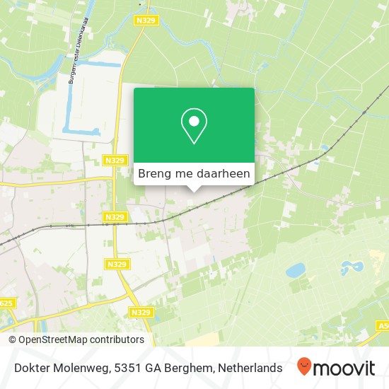 Dokter Molenweg, 5351 GA Berghem kaart