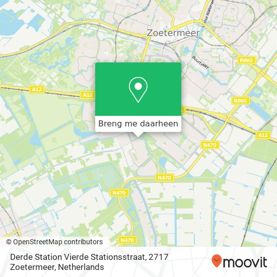 Derde Station Vierde Stationsstraat, 2717 Zoetermeer kaart