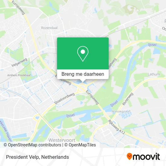 President Velp kaart