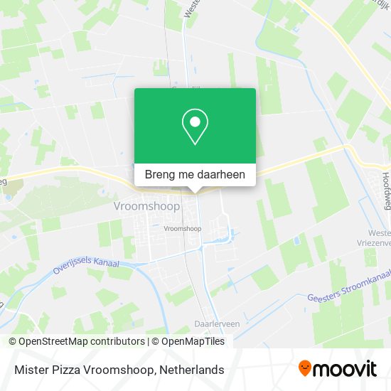 Mister Pizza Vroomshoop kaart