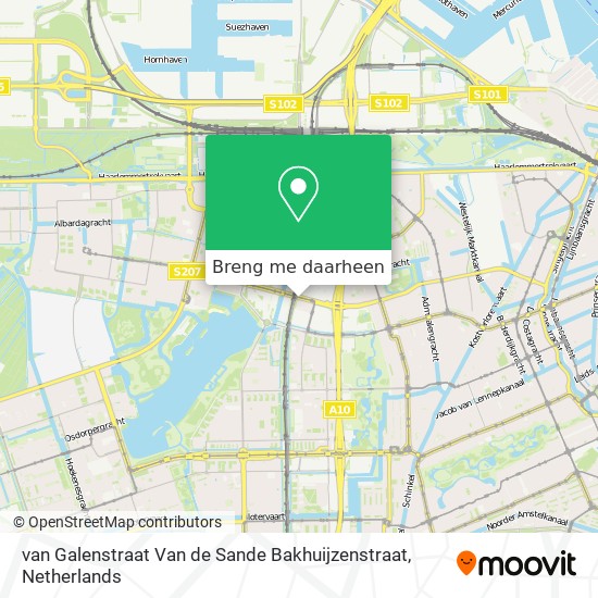 van Galenstraat Van de Sande Bakhuijzenstraat kaart