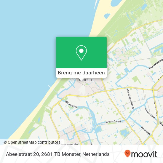 Abeelstraat 20, 2681 TB Monster kaart