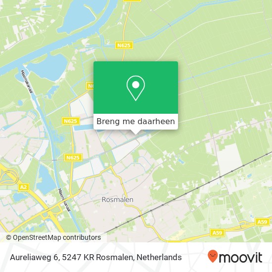 Aureliaweg 6, 5247 KR Rosmalen kaart