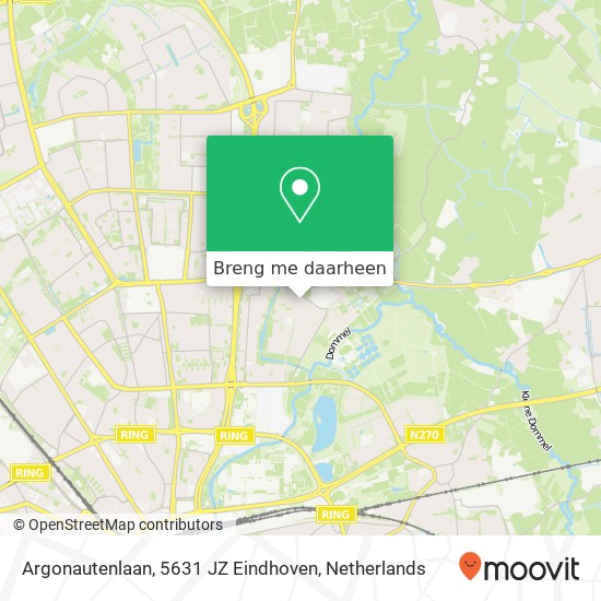 Argonautenlaan, 5631 JZ Eindhoven kaart