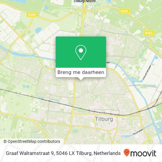 Graaf Walramstraat 9, 5046 LX Tilburg kaart