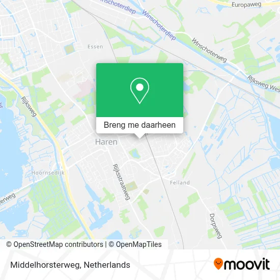 Middelhorsterweg kaart