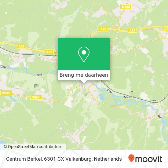 Centrum Berkel, 6301 CX Valkenburg kaart