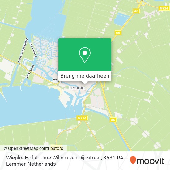 Wiepke Hofst IJme Willem van Dijkstraat, 8531 RA Lemmer kaart