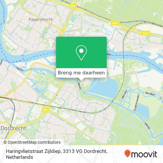 Haringvlietstraat Zijldiep, 3313 VG Dordrecht kaart