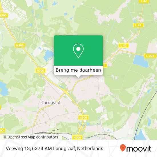 Veeweg 13, 6374 AM Landgraaf kaart