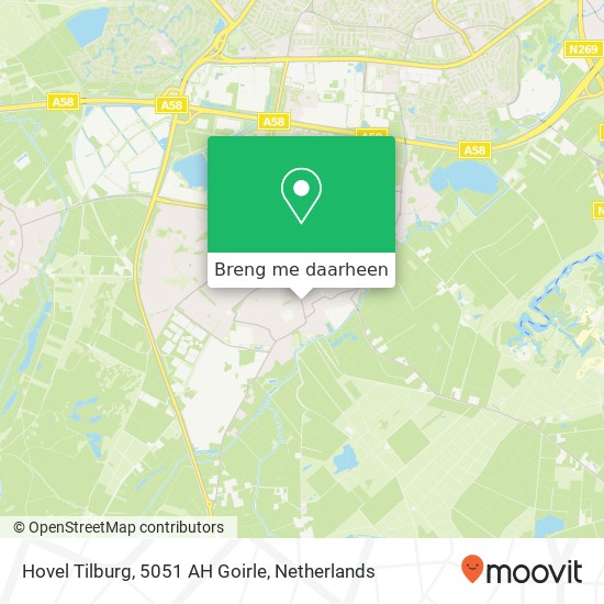 Hovel Tilburg, 5051 AH Goirle kaart