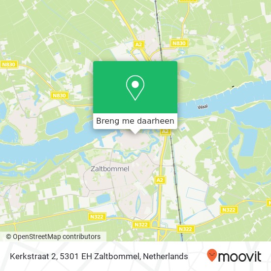 Kerkstraat 2, 5301 EH Zaltbommel kaart