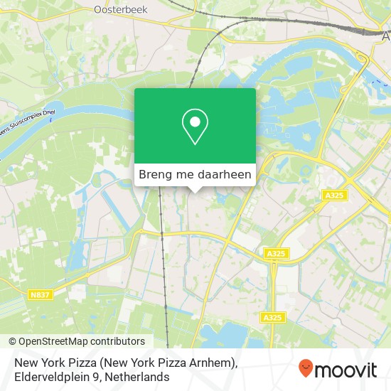 New York Pizza (New York Pizza Arnhem), Elderveldplein 9 kaart