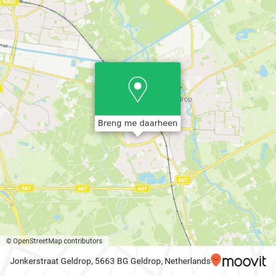 Jonkerstraat Geldrop, 5663 BG Geldrop kaart