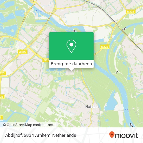 Abdijhof, 6834 Arnhem kaart