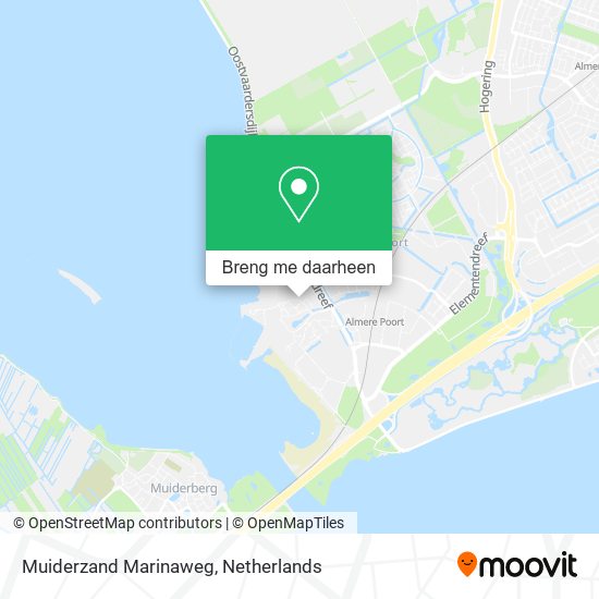 Muiderzand Marinaweg kaart