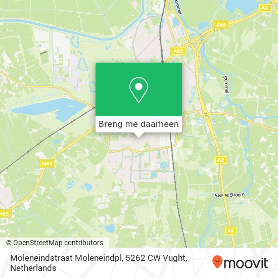 Moleneindstraat Moleneindpl, 5262 CW Vught kaart