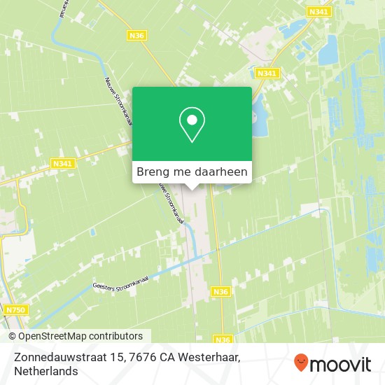 Zonnedauwstraat 15, 7676 CA Westerhaar kaart