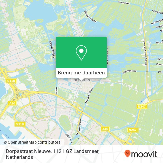 Dorpsstraat Nieuwe, 1121 GZ Landsmeer kaart