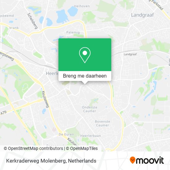 Kerkraderweg Molenberg kaart