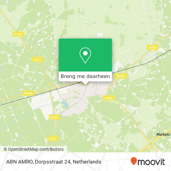 ABN AMRO, Dorpsstraat 24 kaart