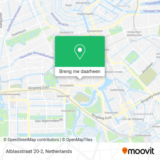 Alblasstraat 20-2 kaart