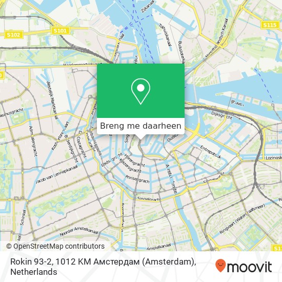 Rokin 93-2, 1012 KM Амстердам (Amsterdam) kaart