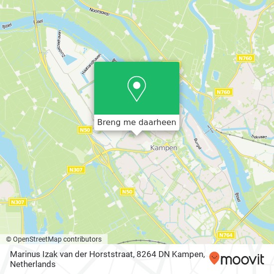 Marinus Izak van der Horststraat, 8264 DN Kampen kaart