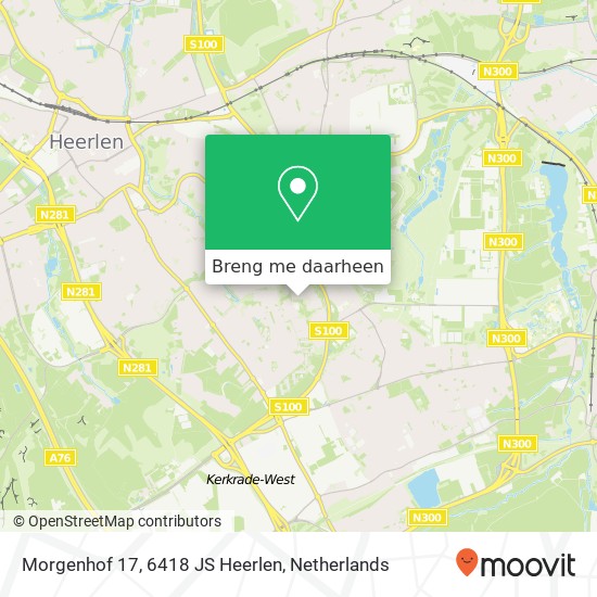 Morgenhof 17, 6418 JS Heerlen kaart