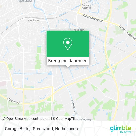Garage Bedrijf Steenvoort kaart