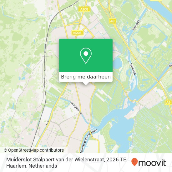 Muiderslot Stalpaert van der Wielenstraat, 2026 TE Haarlem kaart