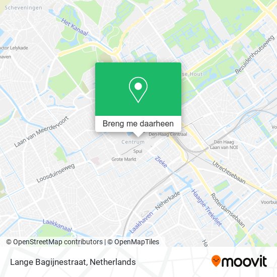 Lange Bagijnestraat kaart