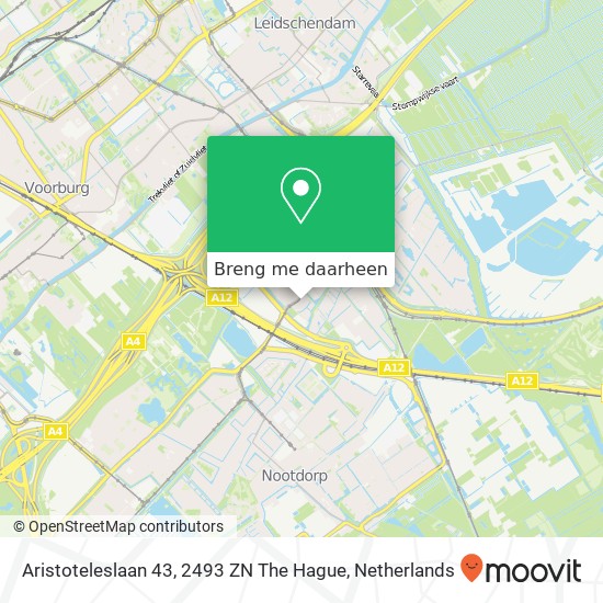 Aristoteleslaan 43, 2493 ZN The Hague kaart