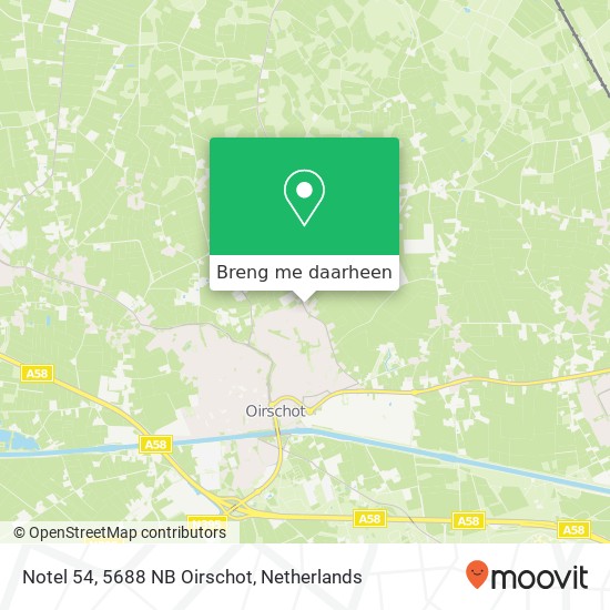 Notel 54, 5688 NB Oirschot kaart